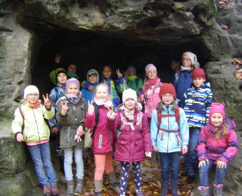 In den Felsen der Sächsische Schweiz