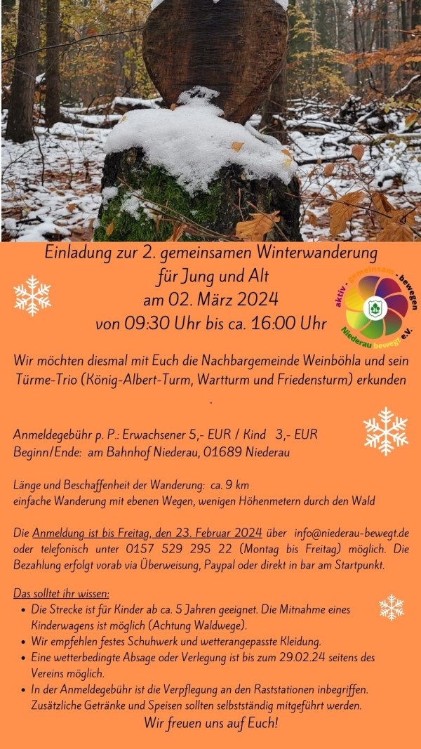 Plakat Winterwanderung